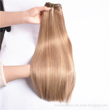 Brazilian Cuticles Aligned Virgin Human hair Straight Bundles Weave Piano color Human Hair Bundles